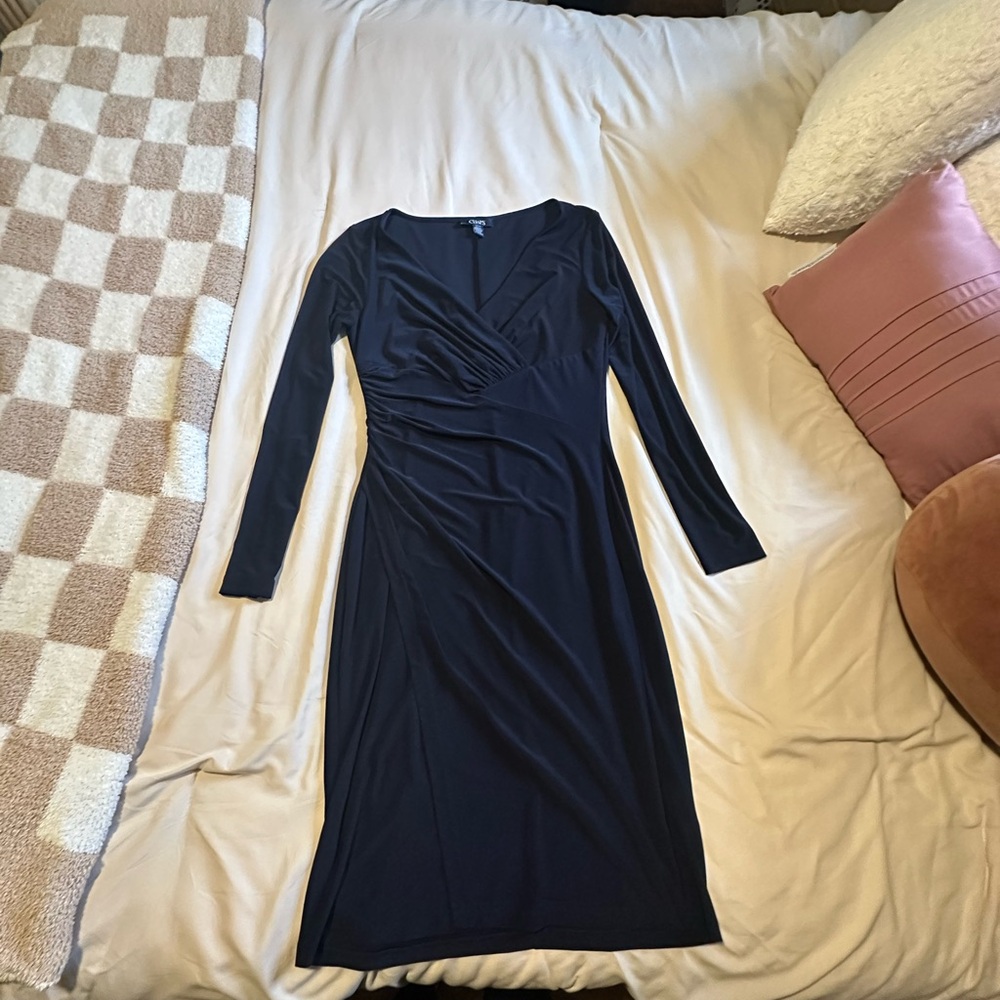 Navy Long Sleeve Dress